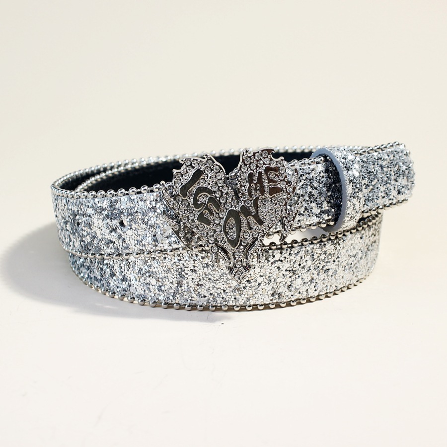 Women'S Jeans Accessories Chain - حزام نسائي متعدد الاستخدامات مزين بالأحجار