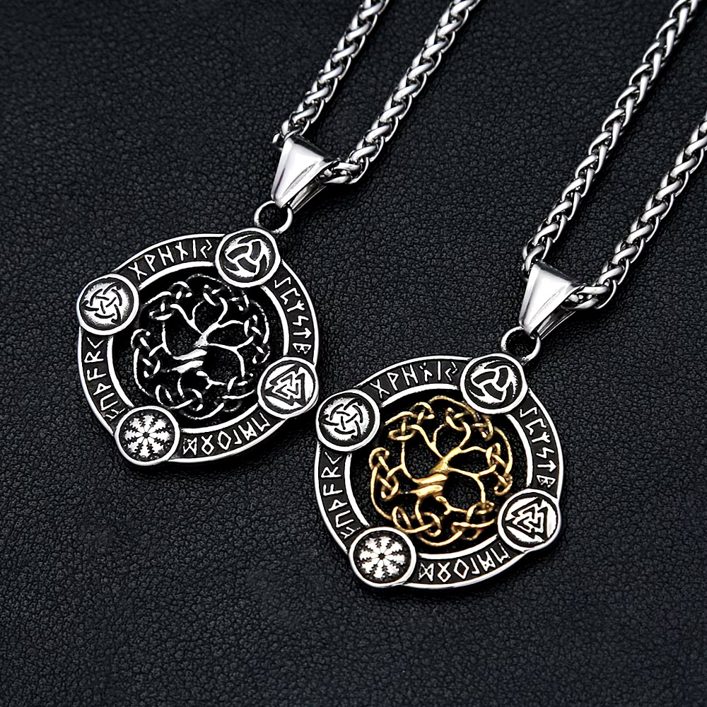 Women'S Viking Accessories - قلادة شجرة الحياة الفايكنغية، يغدراسيل، رمز