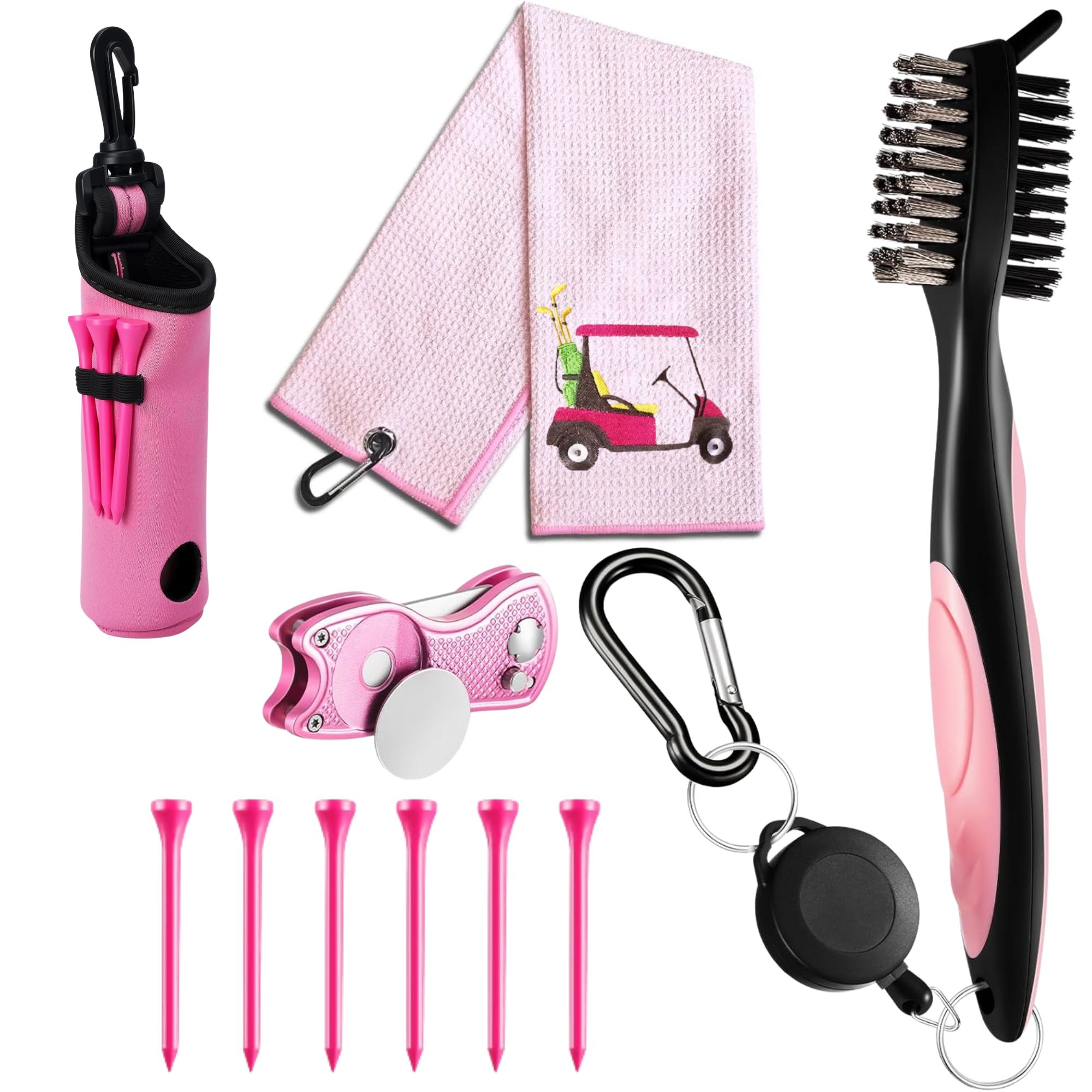Women'S Golf Accessories - طقم إكسسوارات الجولف 10 قطع، يشمل