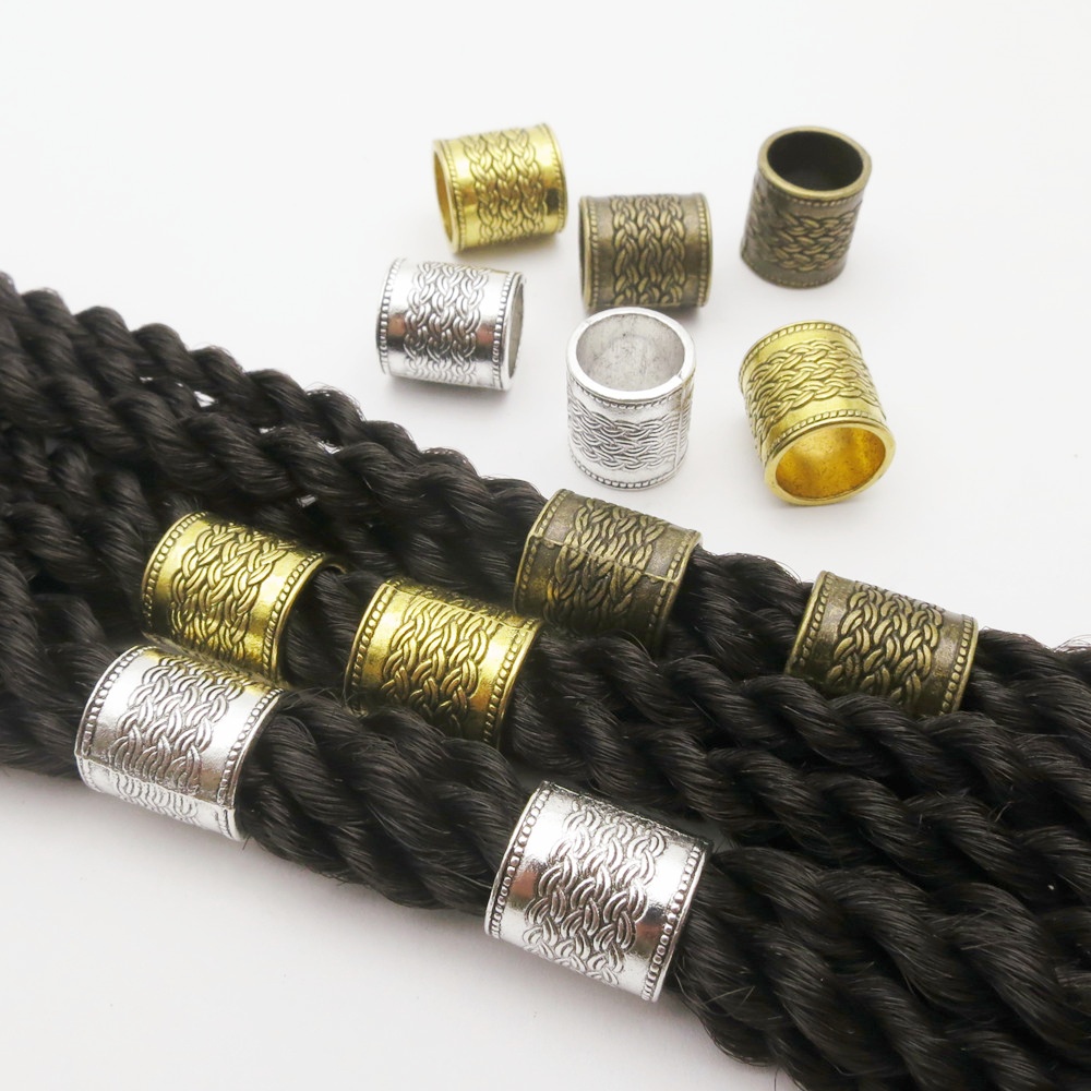 Women'S Viking Accessories - 10 قطعة/الحزمة كبيرة الحفرة سبيكة فايكنغ