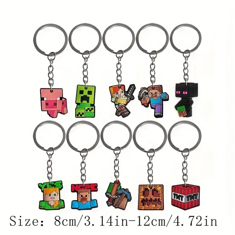 Women'S Keychain Accessories - سلسلة مفاتيح من مادة PVC المطاطية