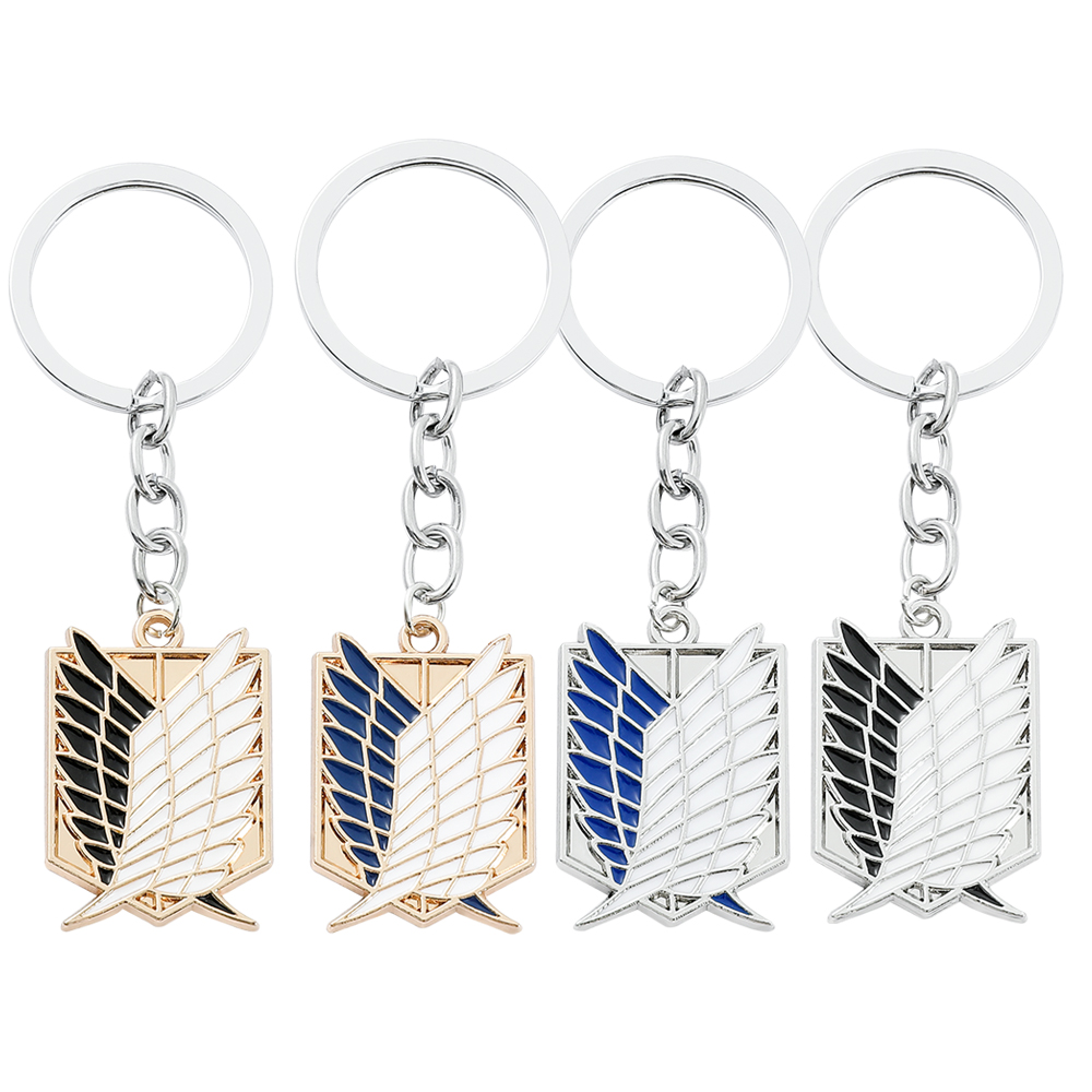 Women'S Keychain Accessories - سلسلة مفاتيح معدنية بتصميم أنمي هجوم