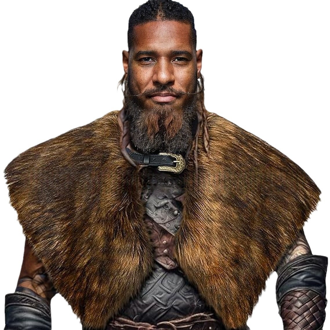 Women'S Viking Accessories - الفراء طوق الملابس الشتوية الملك المحارب
