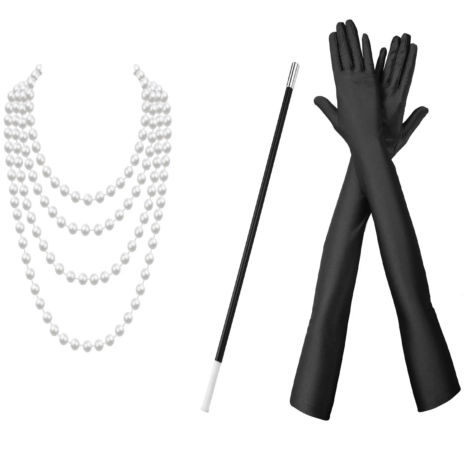 Women'S Accessories In The 1920S - 3 قطعة/المجموعة 1920s فستان الزعنفة اكسسوارات