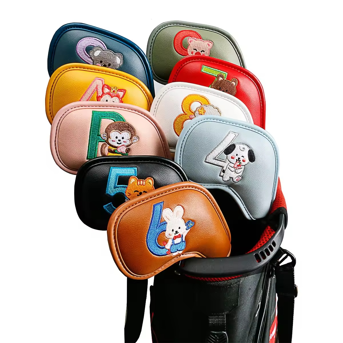 Women'S Golf Accessories - 9 قطع من أغطية رؤوس مضارب