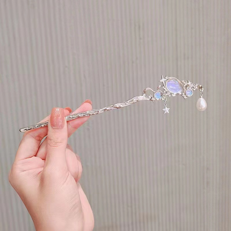 دبوس شعر من حجر القمر مع نجمة  - مراجعة Women'S Accessories List وسعره