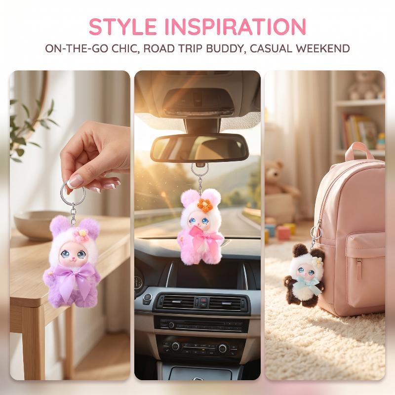 سلسلة مفاتيح على شكل حيوان لطي - مراجعة Women'S Keychain Accessories وسعره