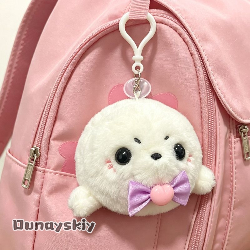 دمية قطيفة على شكل رأس سيل من  - مراجعة Women'S Keychain Accessories وسعره