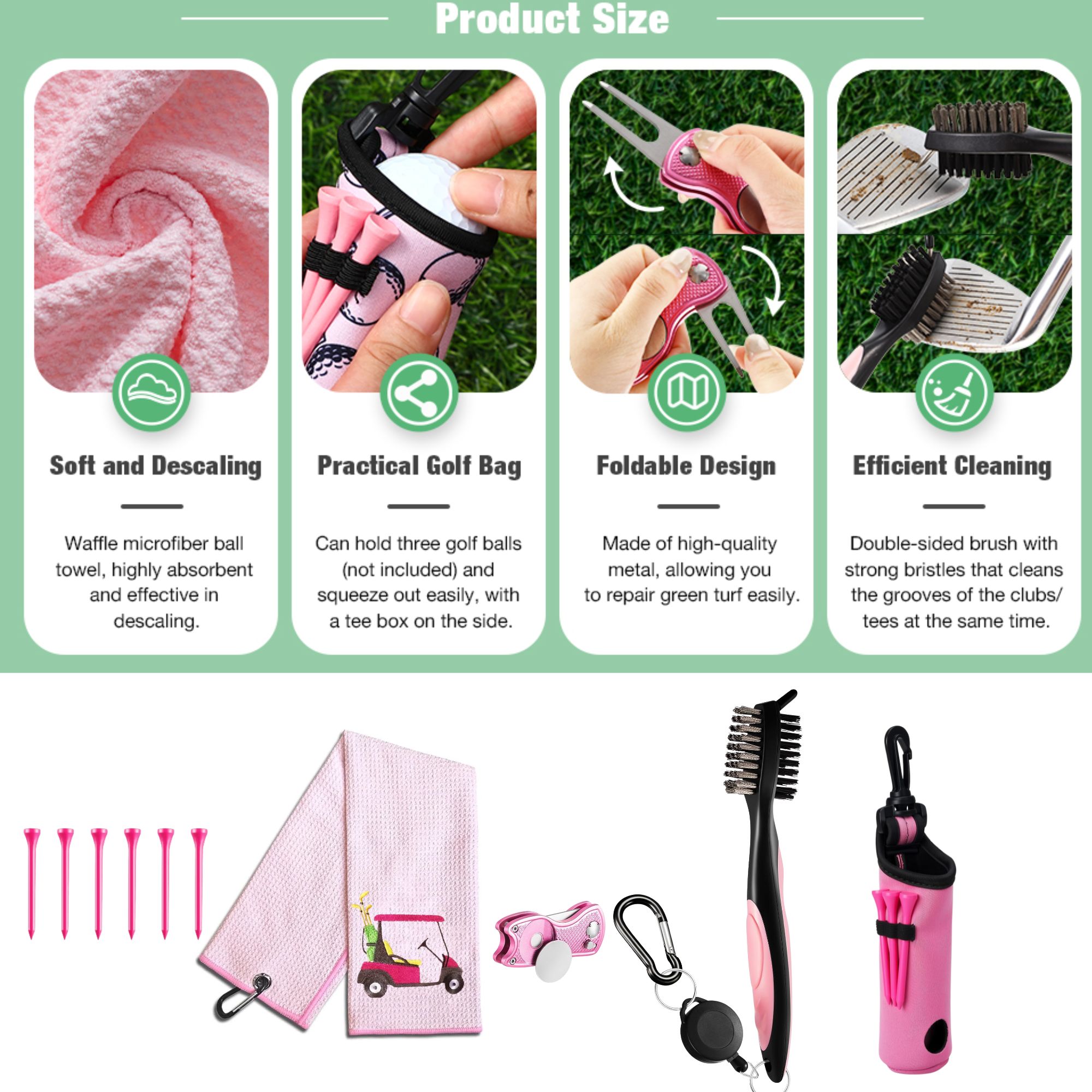 طقم إكسسوارات الجولف 10 قطع، ي - مراجعة Women'S Golf Accessories وسعره