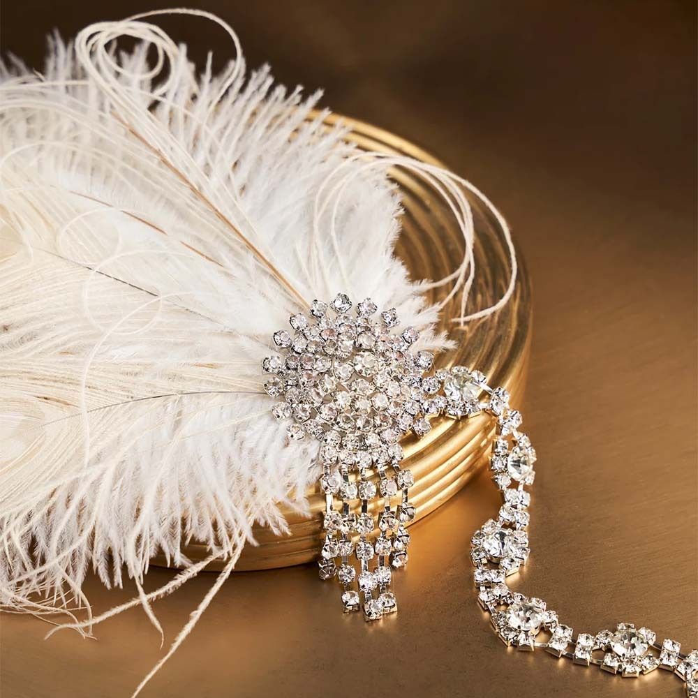 عصابة رأس كلاسيكية بريش وترتر  - مراجعة Women'S Accessories In The 1920S وسعره