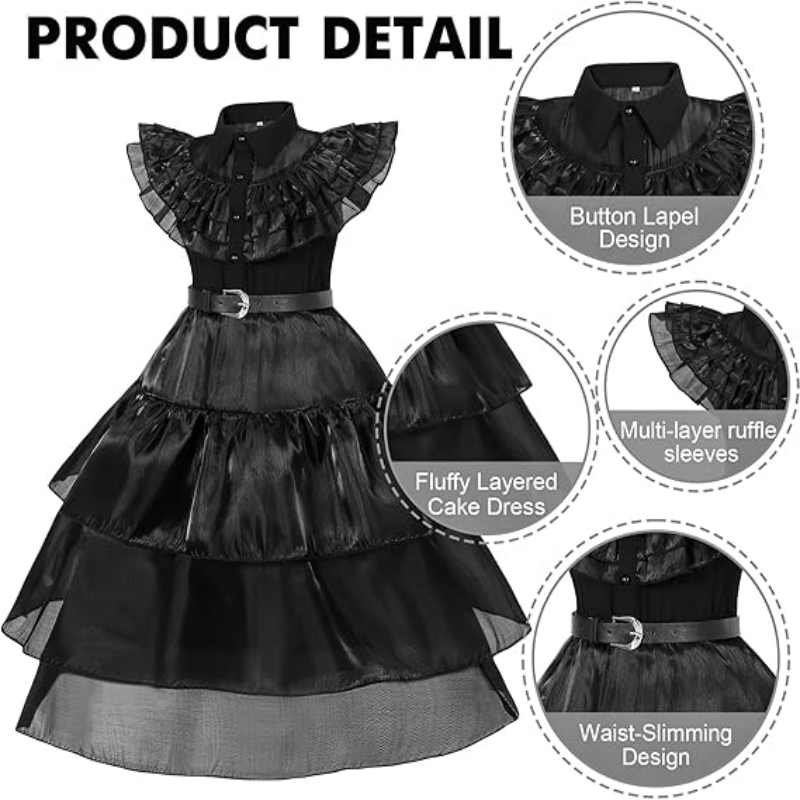 فستان ساحرة سوداء للفتيات، زي  - مراجعة Women'S Clothing And Accessories وسعره