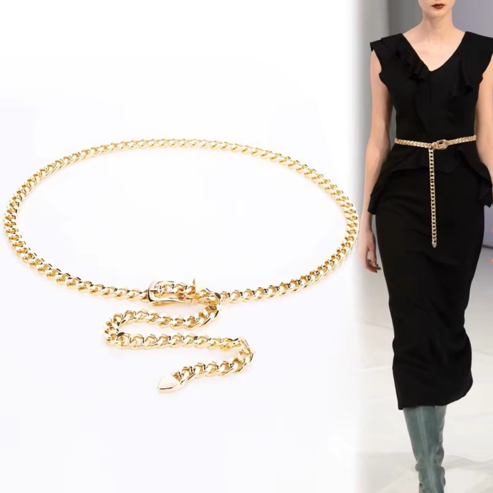 أحزمة سلسلة معدنية بسيطة طويلة - مراجعة Women'S Jeans Accessories Chain وسعره