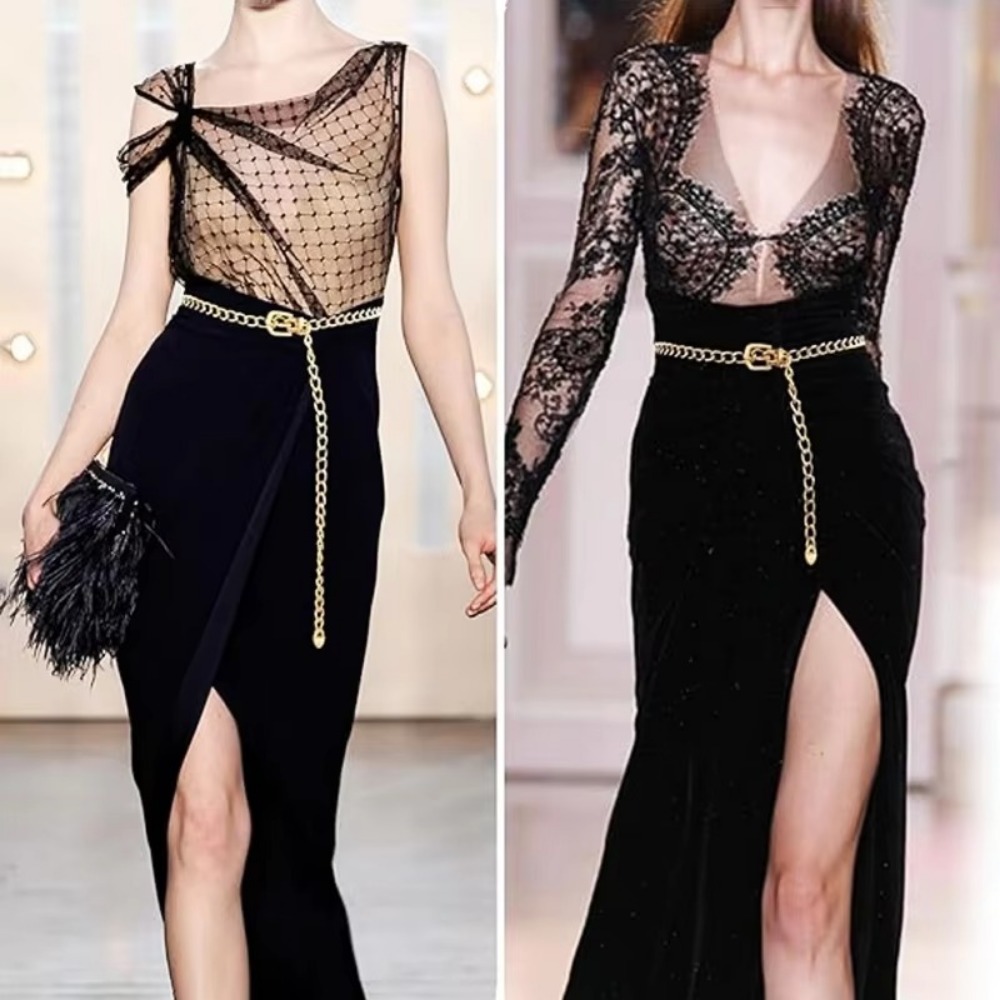 أحزمة سلسلة معدنية بسيطة طويلة - مراجعة Women'S Jeans Accessories Chain وسعره