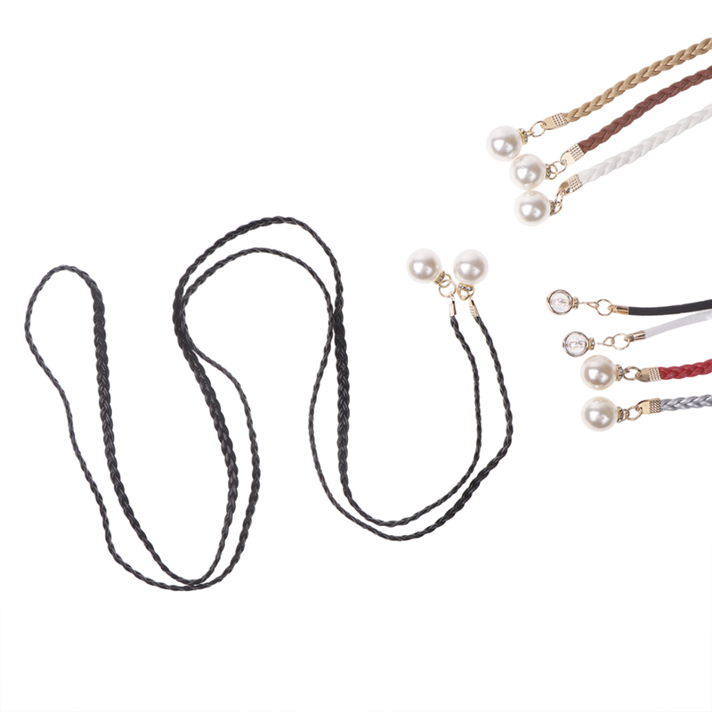 بو الجلود مضفر حزام اللؤلؤ للن - مراجعة Women'S Jeans Accessories Chain وسعره