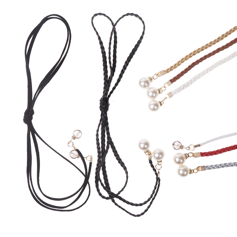 بو الجلود مضفر حزام اللؤلؤ للن - مراجعة Women'S Jeans Accessories Chain وسعره