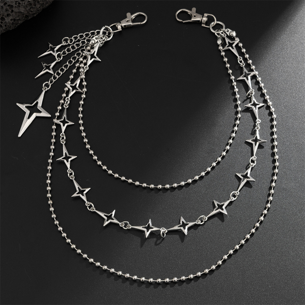 سلسلة بنطلون معدنية متعددة الط - مراجعة Women'S Jeans Accessories Chain وسعره
