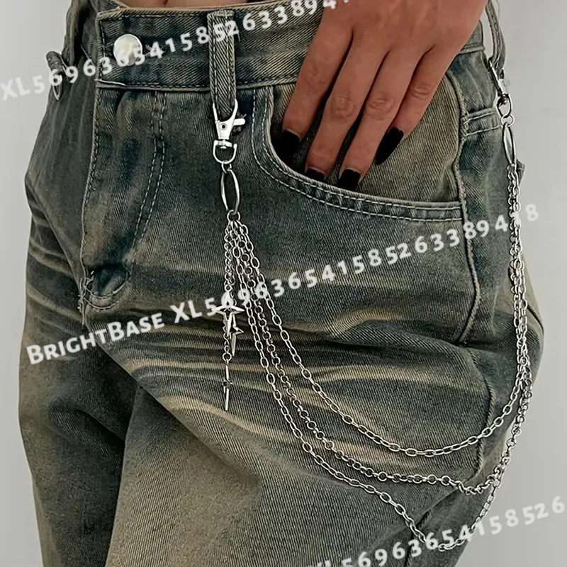 سلسلة بنطلون متعددة الطبقات بق - مراجعة Women'S Jeans Accessories Chain وسعره