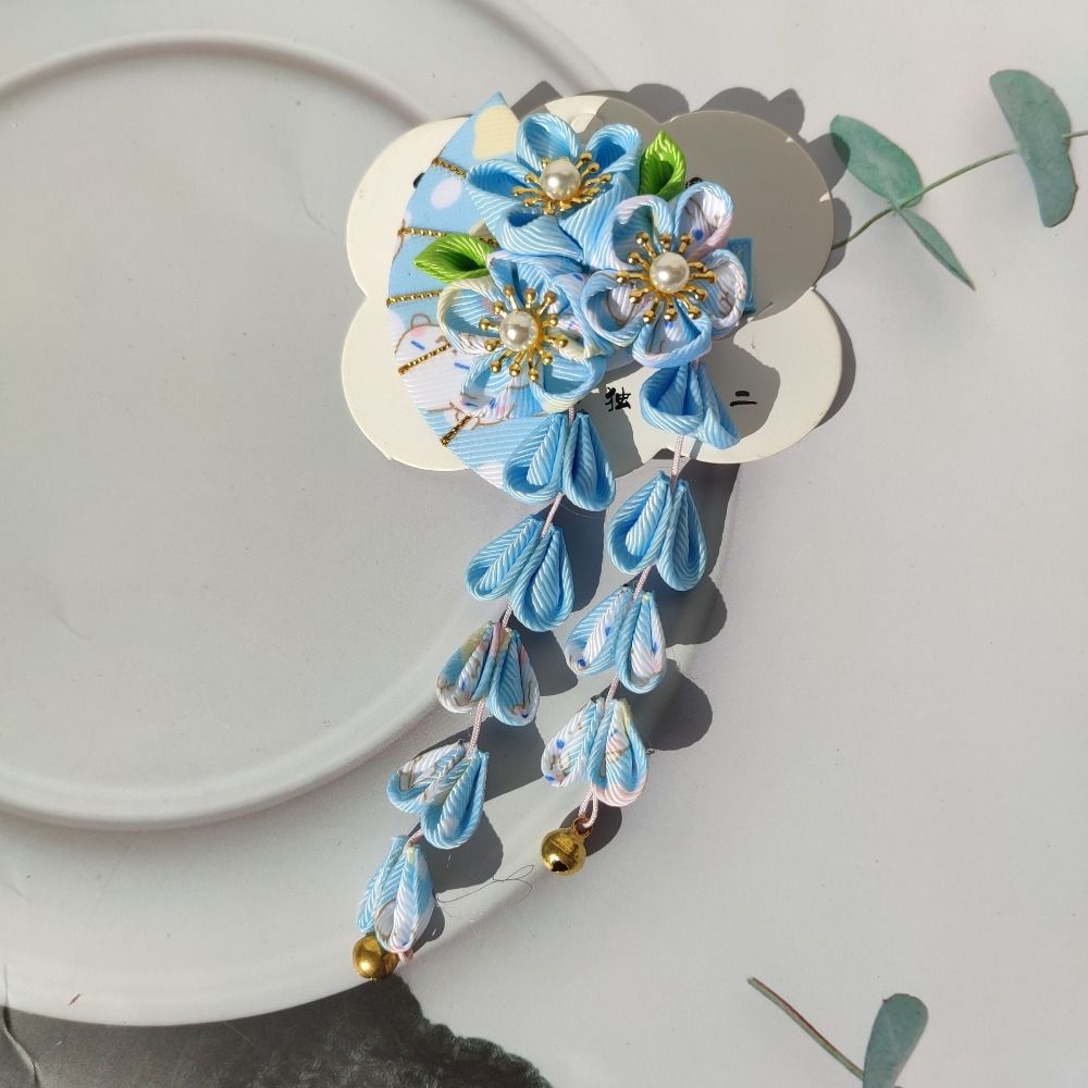 مشبك شعر على شكل مروحة بشرابات - مراجعة Women'S Kimono Accessories وسعره