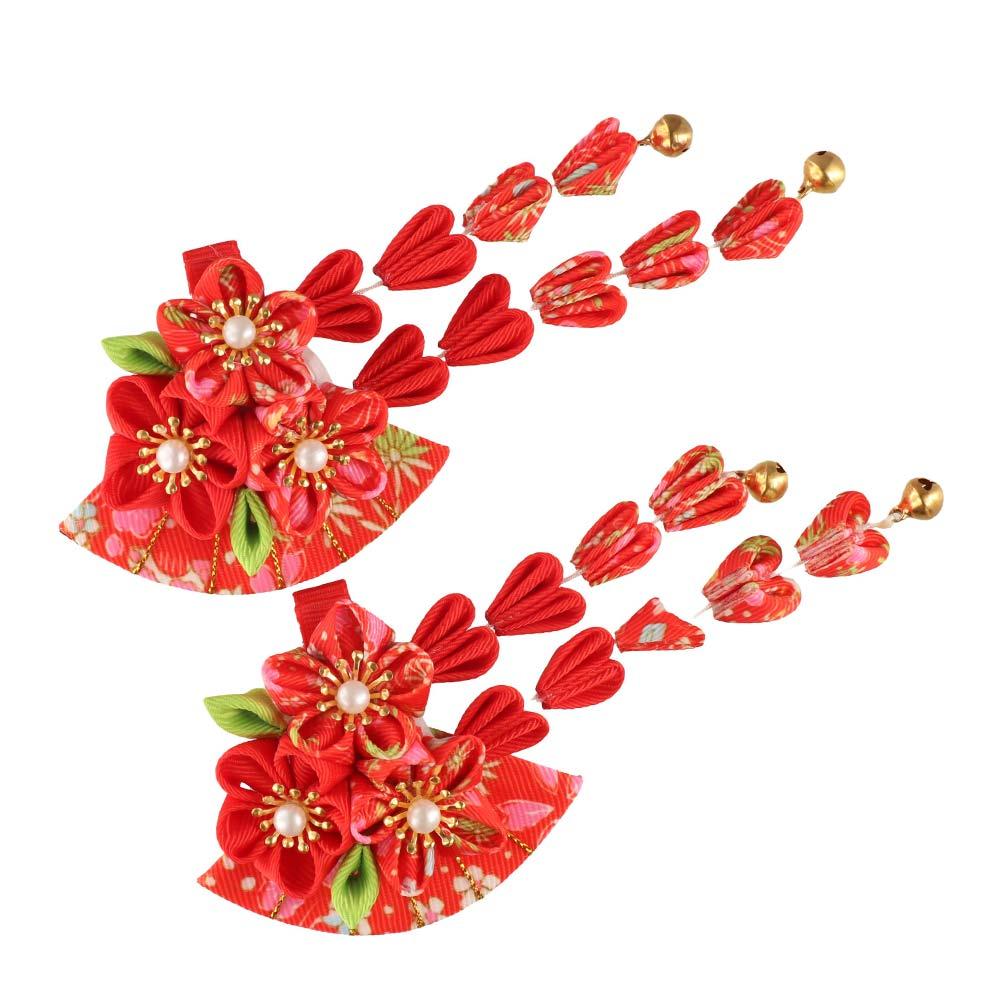 مشبك شعر على شكل مروحة بشرابات - مراجعة Women'S Kimono Accessories وسعره